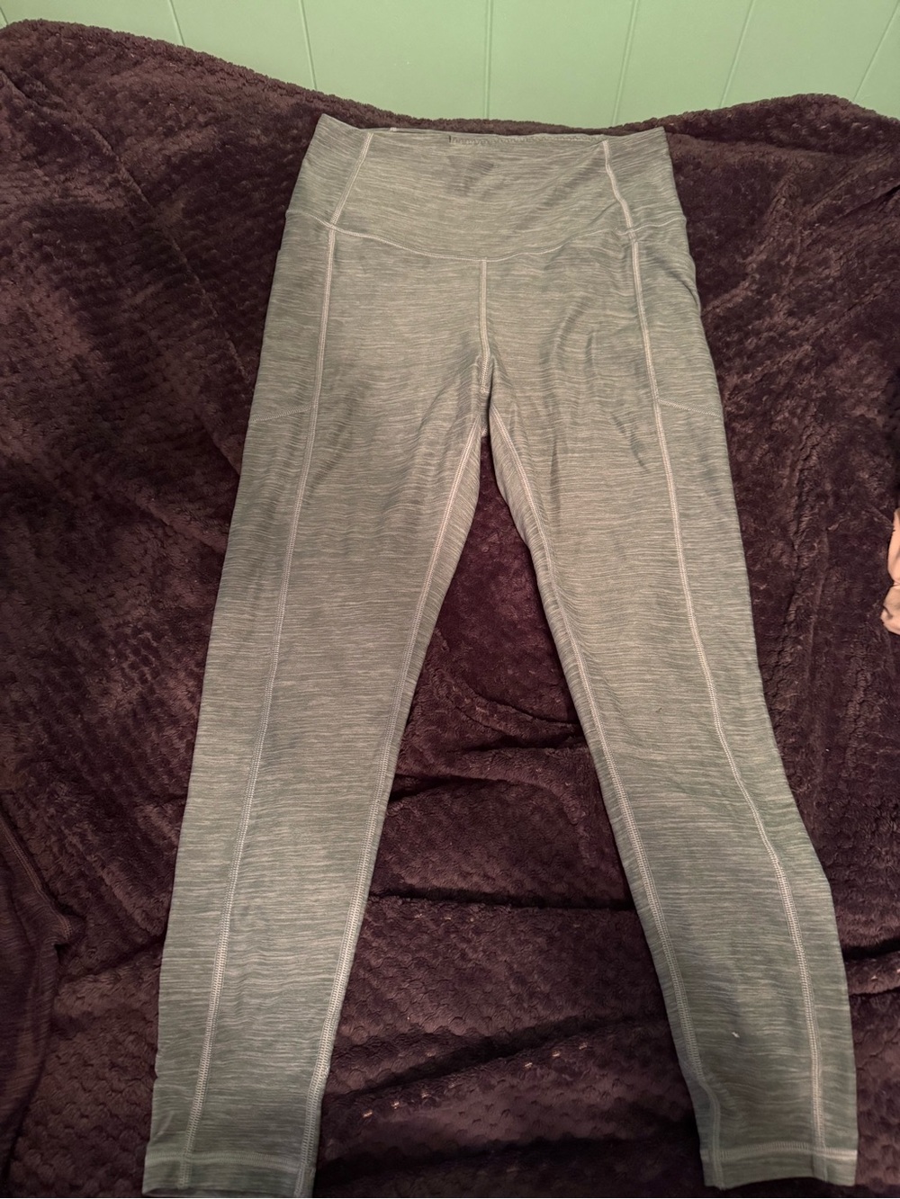 Victoria's Secret Heather Green High-Waist Leggings